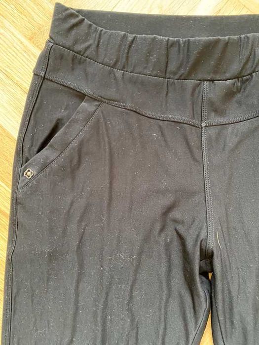 Spodnie elastyczne leginsy dresy L