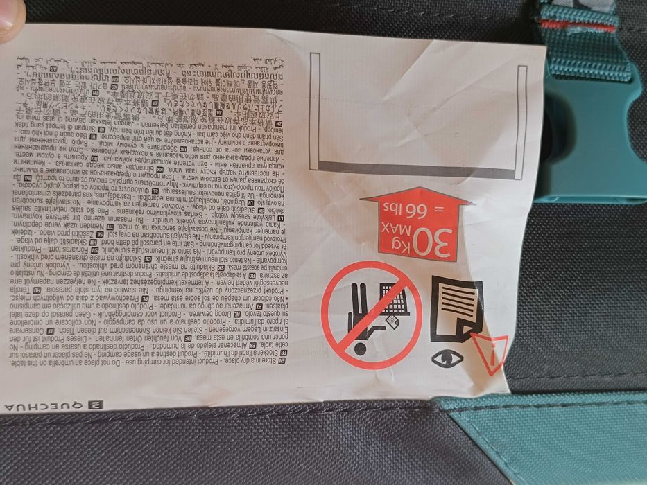 Mesa tática de campismo Quechua 100