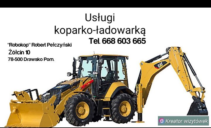 Usługi koparko-ładowarką