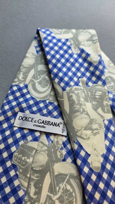 krawat jedwabny DOLCE & GABBANA retro