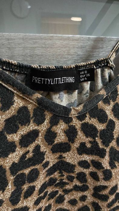 Міні-сукня з леопардовим принтом • PRETTYLITTLETHING