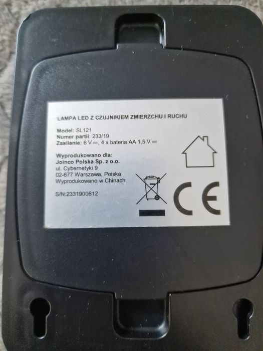 Lampa led z czujnikiem zmierzchu i ruchu 3szt
