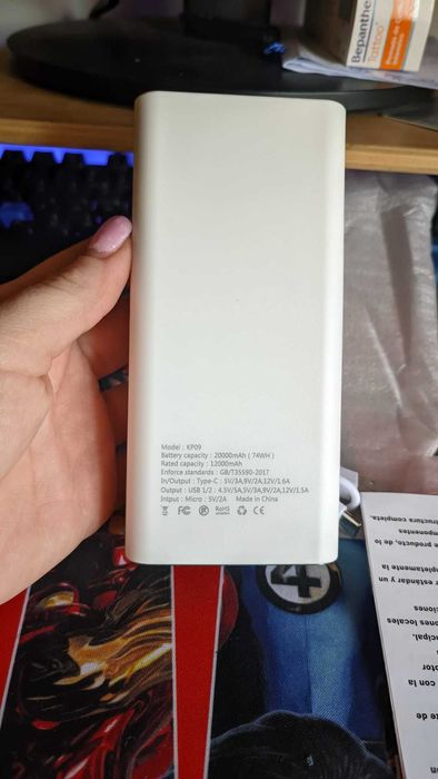 Power Bank EXJ 20.000mAh (novo)