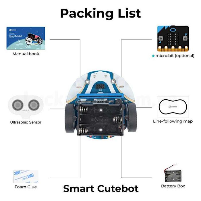 Elecfreaks Набір для програмування Robot Smart Cutebot Kit without micro:bit
