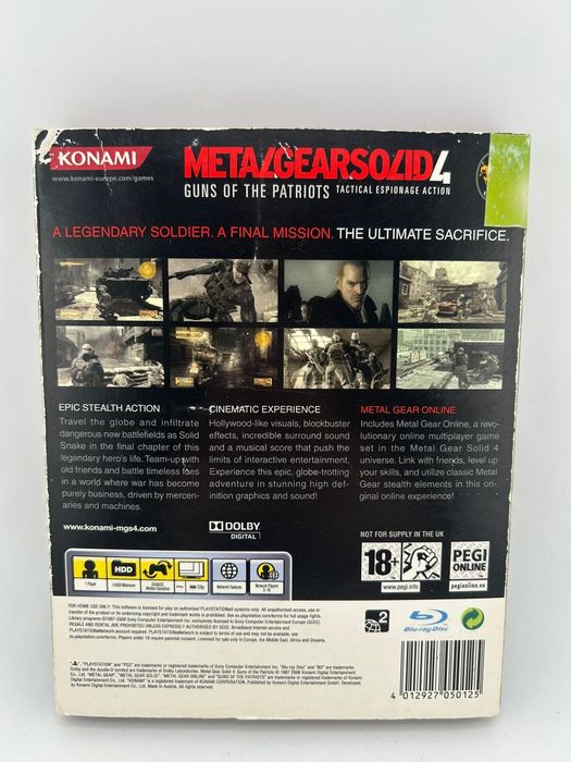 Metal Gear Solid 4 w Obwolucie Ps3