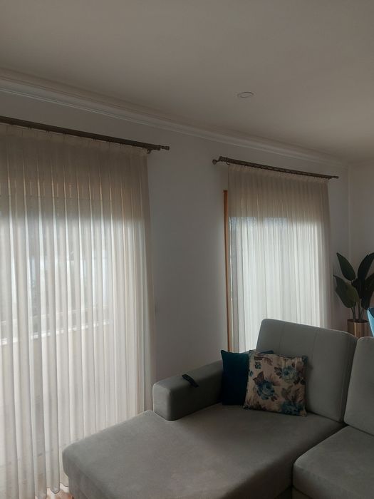 Conjunto de 5 Cortinas em Linho c/varão