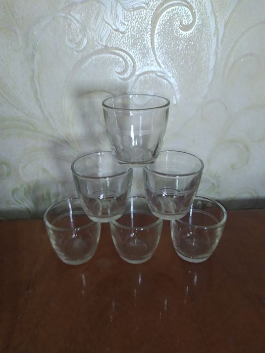 Стопки, чарки, рюмки, бочки, старовинні, класика, ретро, 70 грам, 36шт