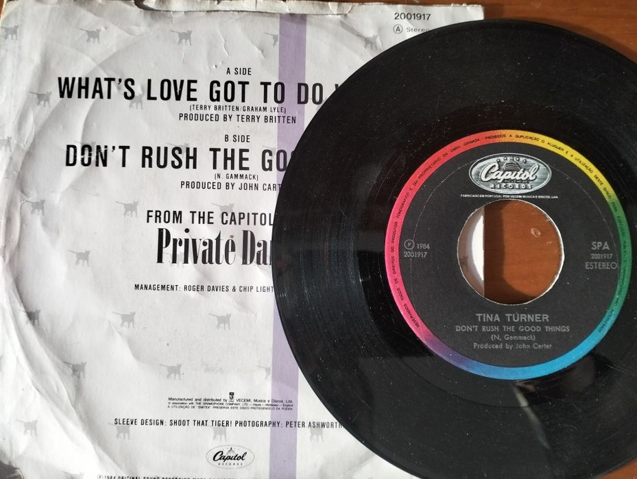 Disco de vinil single Tina Turner