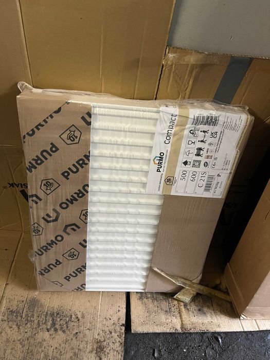 NOWY grzejnik PURMO Compact 500x600 w folii z uchwytami