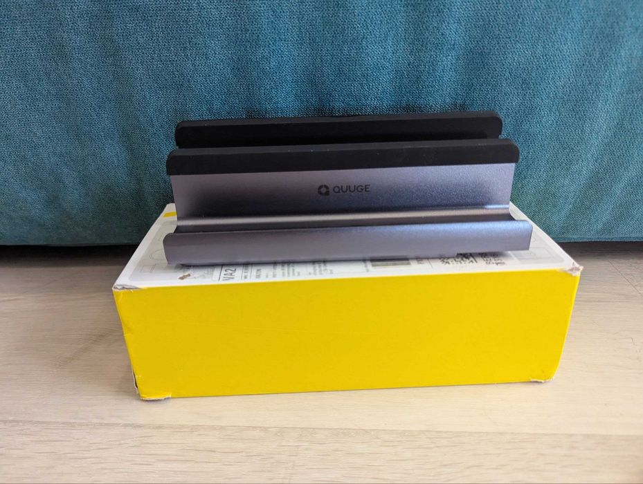 QUUGE 8в1 док станція USB C hub підставка для ноутбука MacBook док станция з HDMI 4K 100w PD