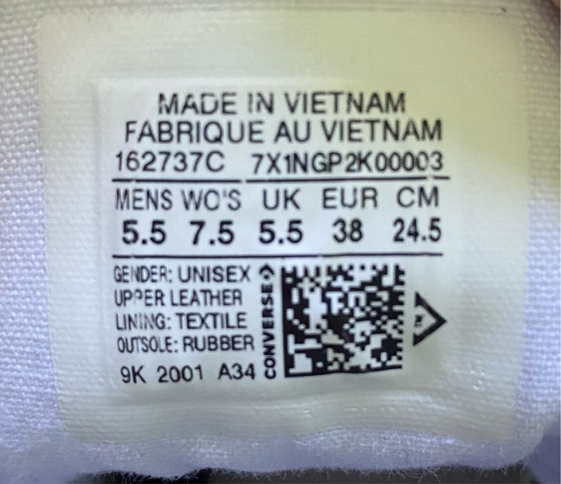 Кеды Converse Chuck Taylor размер 38 стелька 24,5