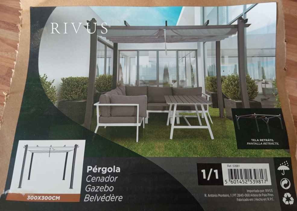 Pérgola 300x300cm / NOVA
