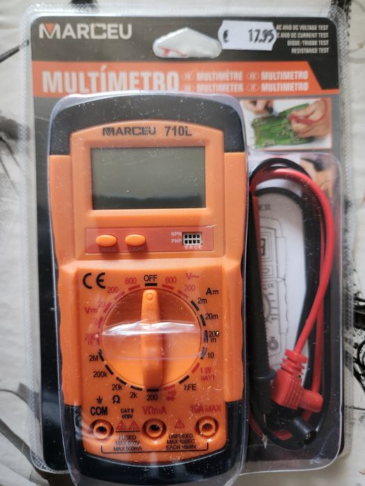 ,Multimetro,Fita metrica metal  ,Kit roquete 1/2 com chaves