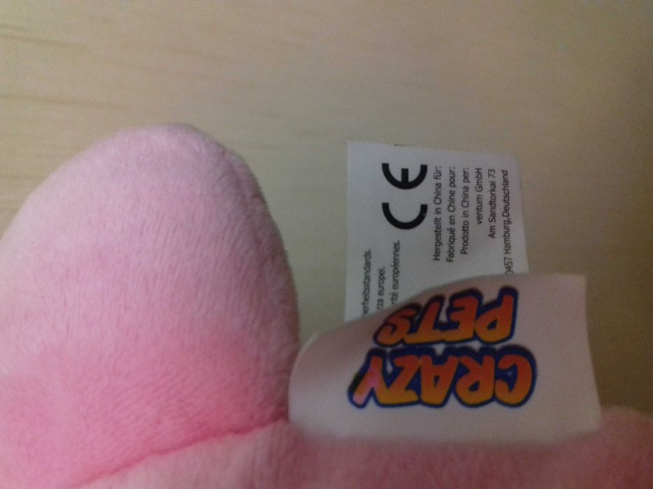 Игрушка мягкая свинья свинка Crazy pets іграшка м'яка свиня поросенок