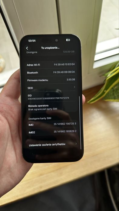 Iphone 15 pro niebieski 128gb