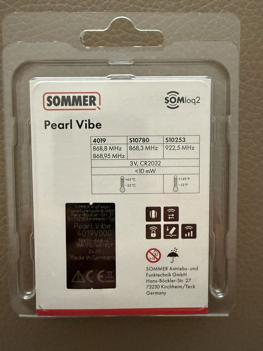 Comando Garagem Sommer Pearl Vibe
