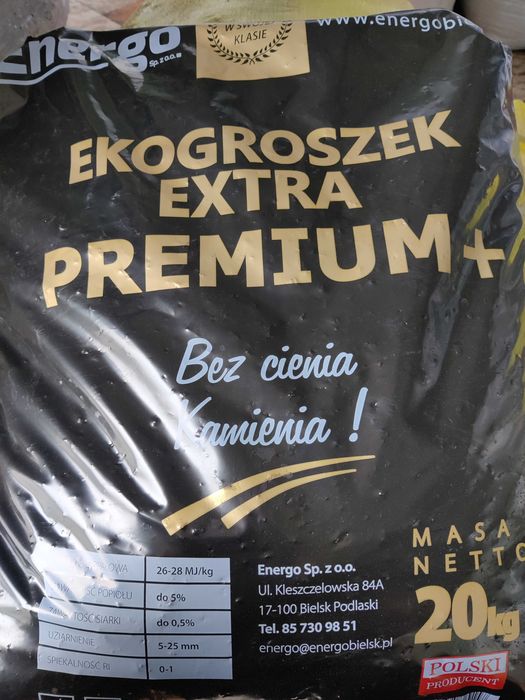 Węgiel Energo groszek Premium + Plus