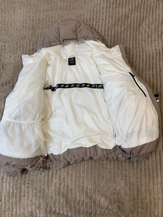 Пуховик  140 Puma Детский 104-152   Капучино Светлый Беж Пума,