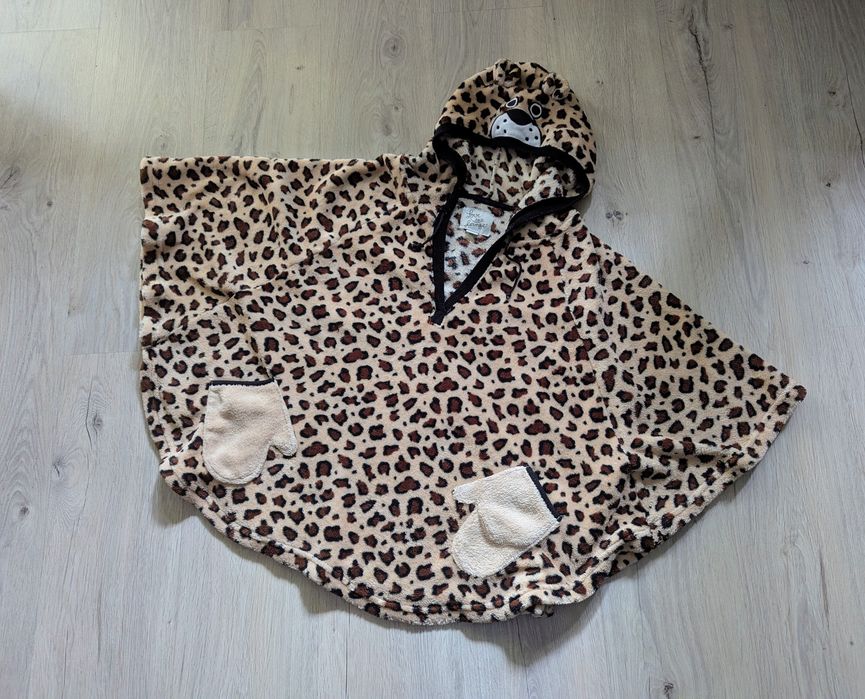 Poncho na plażę panterka cętki unisex