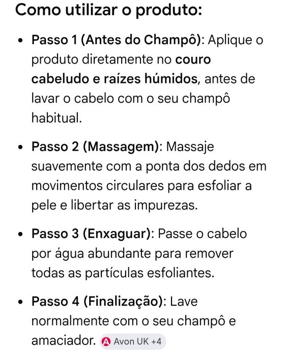 Esfoliante Capilar para Cabelo Oleoso 150ml AVON