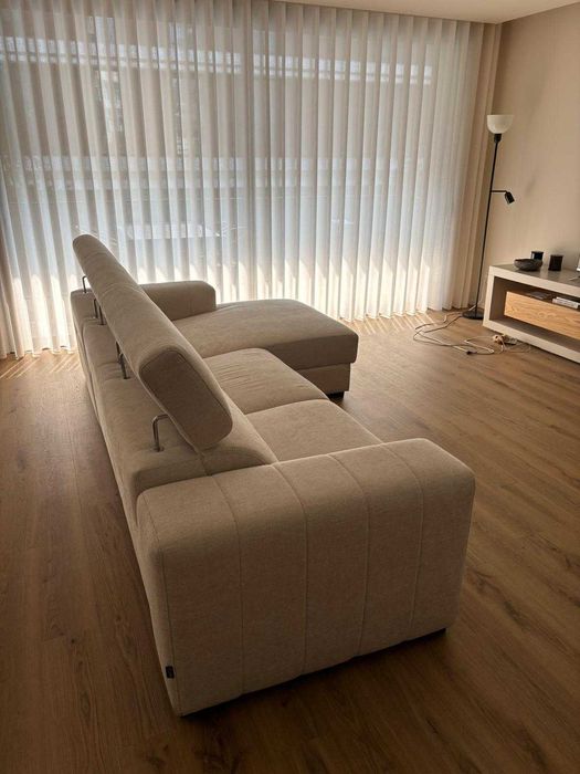Sofá com Duplo Relax + Chaise Longue Quase Novo