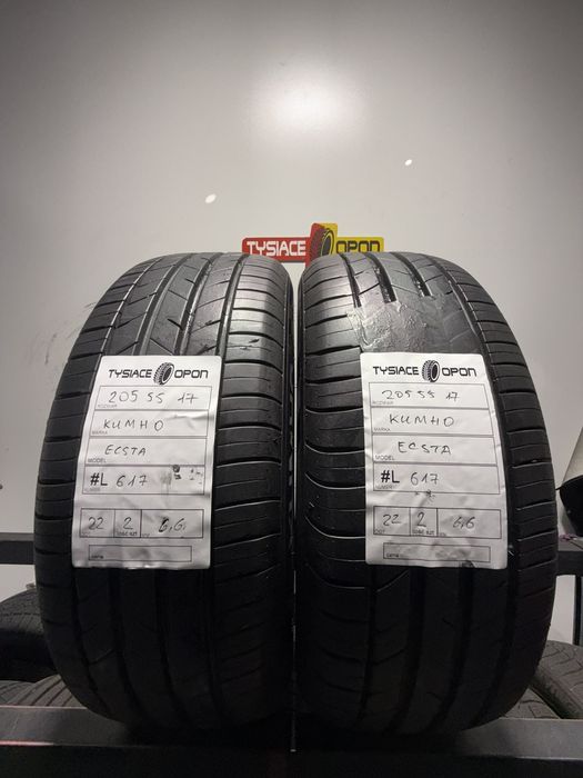 Opony letnie Kumho 205/55 R17 Ecsta komplet 2 sztuki #L617 2szt