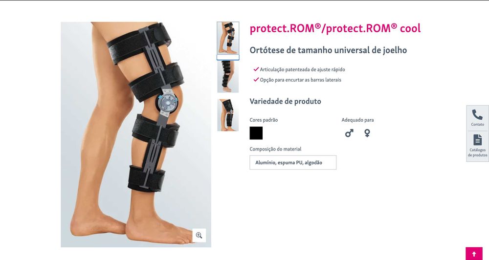 Ortótese protect.ROM® cool de JOELHO (tamanho UNIVERSAL)