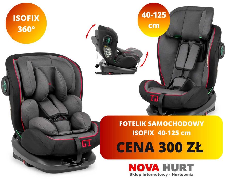 Fotelik samochodowy i-Size ISOFIX GT 360 MULTI 40-125 cm