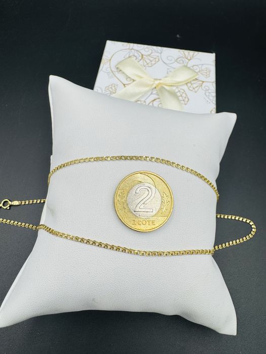 Nowy zloty lancuszek wzor garibaldi proba 585  waga 2,37g