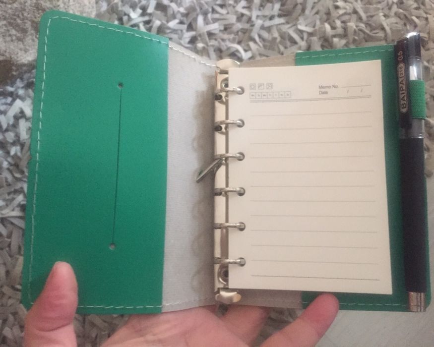 Mini organizer de bolso, rosa ou verde, novos