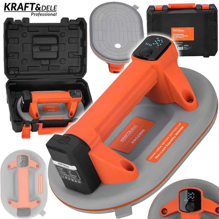 KRAFT&DELE Przyssawka Próżniowa Akumulatorowa Płytek LCD 300kg KD11965