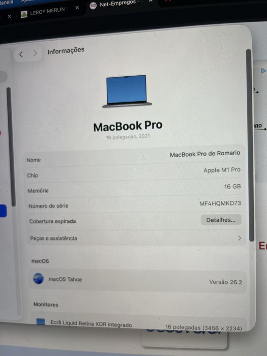 Macbook pro M1 pro “16”