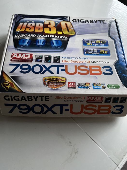 ( процесор у подарунок) Материнська плата Gigabyte 790XT   -USB3