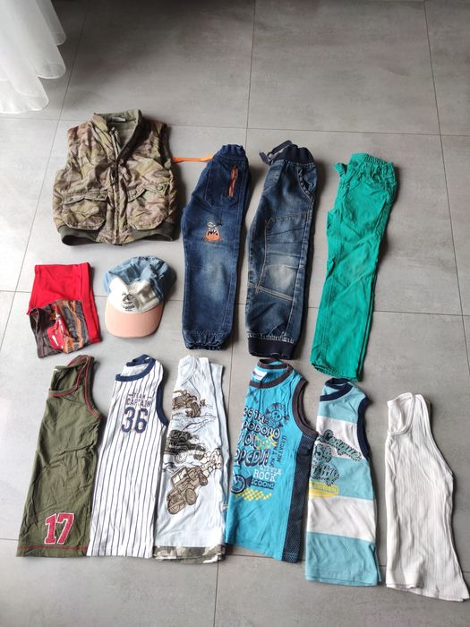 Zestaw ubrań 110 116 chlopak