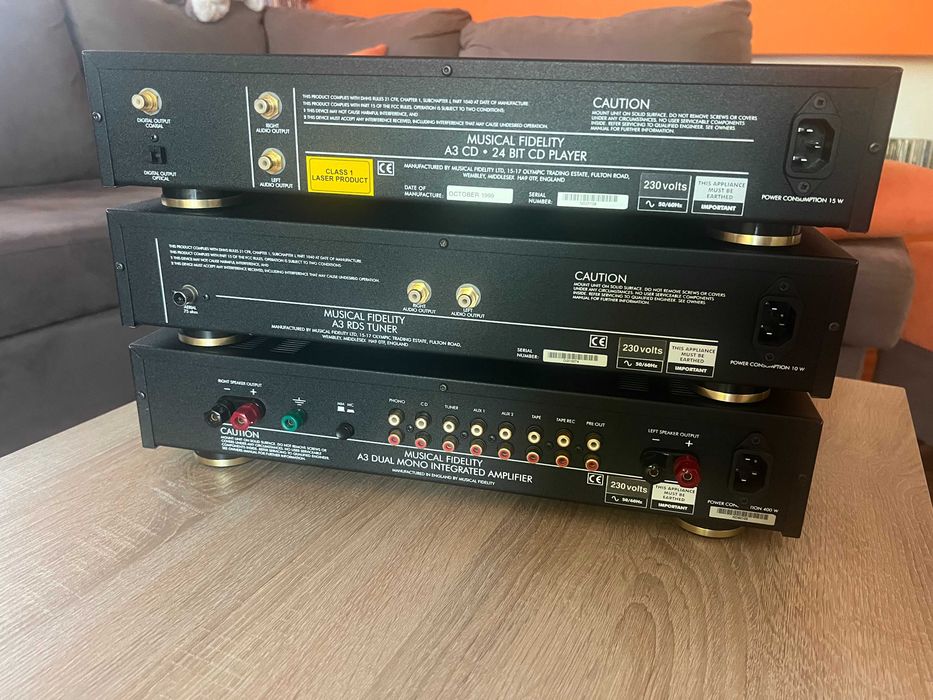 Musical Fidelity A3 Dual Mono wzmacniacz tuner CD wieża zestaw