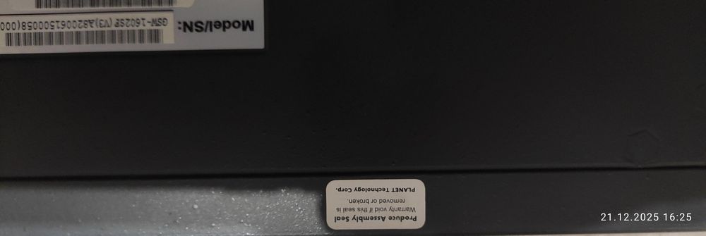 Коммутатор Planet GSW-1602SF .