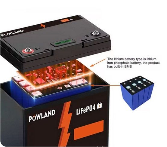 Акумулятори PoWLand LiFePO4 12V 100Ah