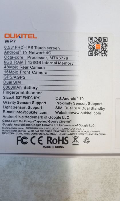 Смартфон Oukitel WP7