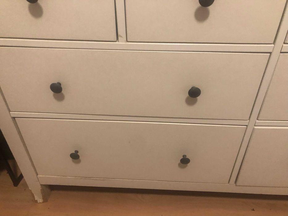 Cómoda grande branca IKEA HEMNES com 8 gavetas