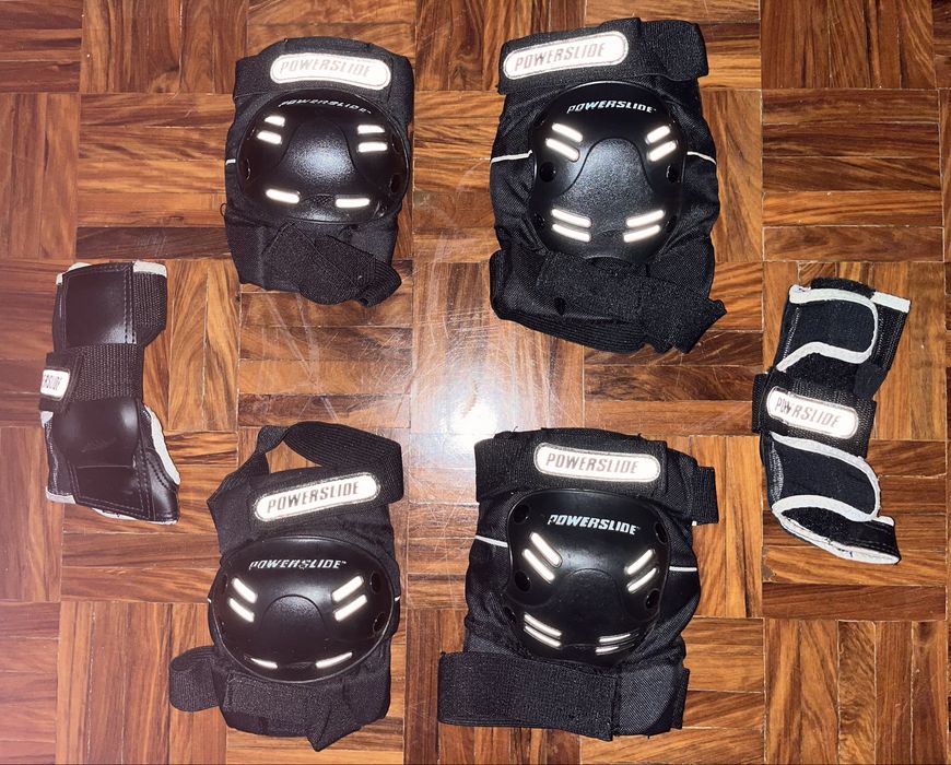 Patins de Quatro Rodas com Proteções - Criança