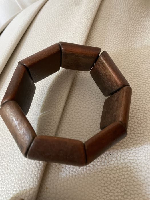 Conjunto de Pulseiras brasileiras em madeira