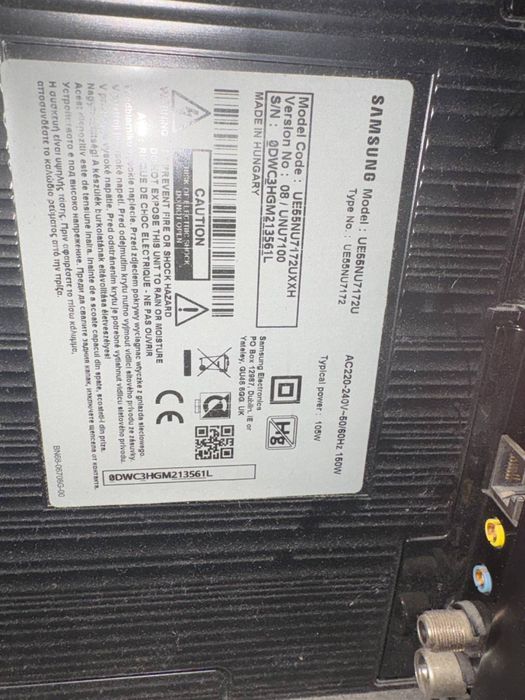 разбитый Телевизор Samsung UE55NU7172U