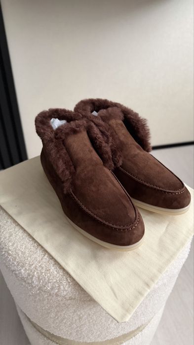 Лофери замшеві з хутром