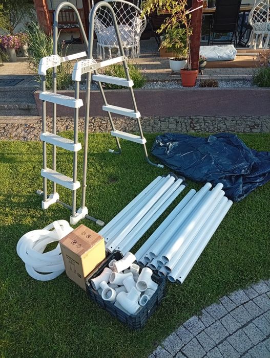 Stelaż do basenu INTEX 4.27x107cm + pokrowiec