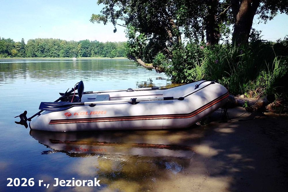 Ponton Kolibri 280 (biały) z podłogą + silnik Haswing Osapian 55 lbs