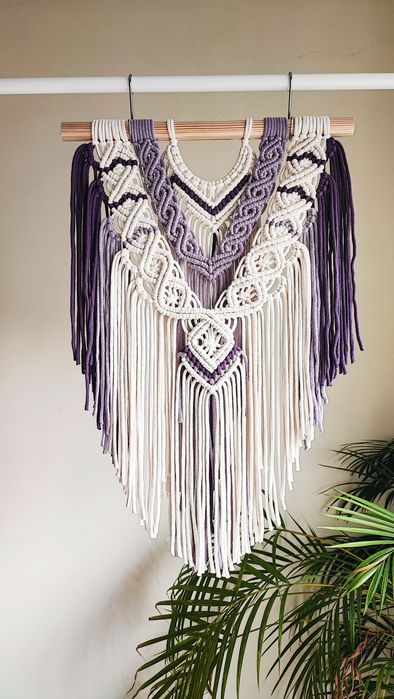 Painel em macramé