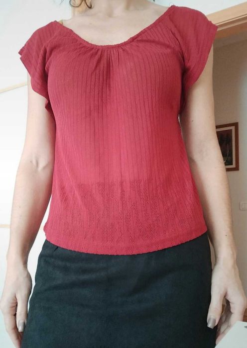 Camisola vermelha nova Mango