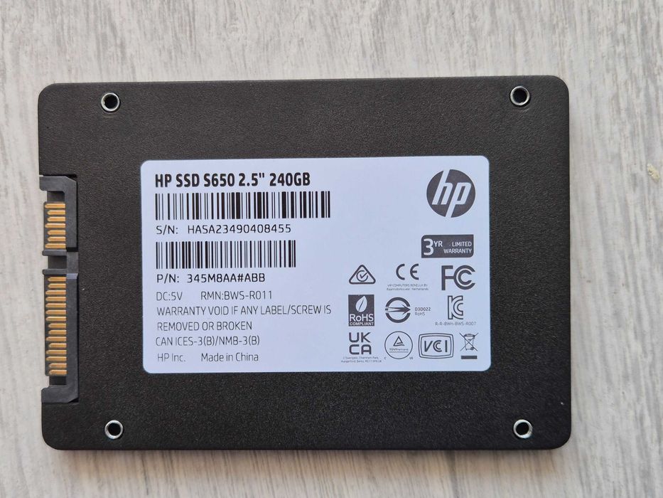 новий SSD диск 240GB HP S650 (SATA3 \ 2.5"). Trade-IN