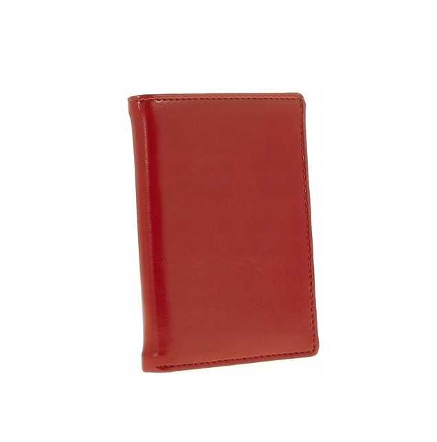 Wiśniowa okładka na dokumenty okładka na karty skóra RFID