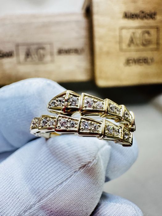 Золотое кольцо змея bvlgari 585 в наличии!